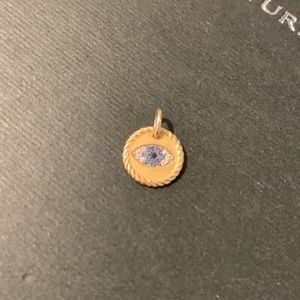 Authentic David Yurman Evil gold eye charm for necklace